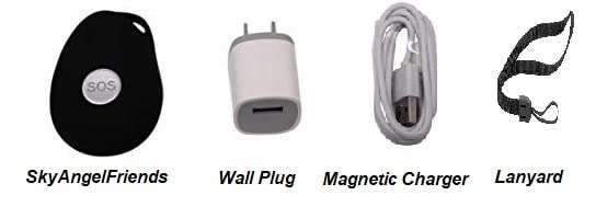 SkyAngel911FD - Mobile Cellular 4G - NO Monthly FEE - 911-2-Way Voice - Waterproof Alert Phone - Automatic Fall Detection (Green) 3