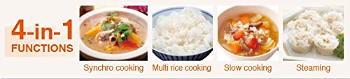 Tiger Plastic JBV-S18W Micro Computer Controlled Rice Cooker with Tacook Cooking Plate, Beige, 1.8 L 6