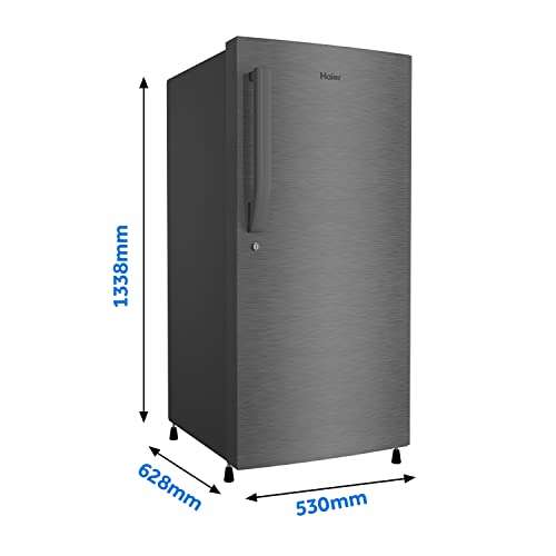 Haier 220 L 4 Star Inverter Direct-Cool Single Door Refrigerator Appliance (HED-22CFDS, Dazzel Steel/Brushline silver) 4