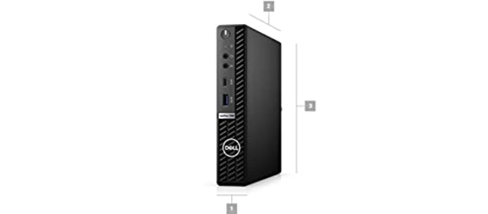 Dell Optiplex 7080 Micro Tower Desktop | Core i5-10500T - 256GB SSD Hard Drive - 8GB RAM | 6 cores @ 3.8 GHz Win 10 Pro Black 6