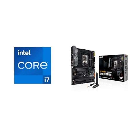 Intel Core i7-14700KF 20-Core Gaming Desktop Processor (8P+12E) + ASUS TUF Gaming Z790-Plus WiFi LGA 1700 ATX Motherboard Bundle 1