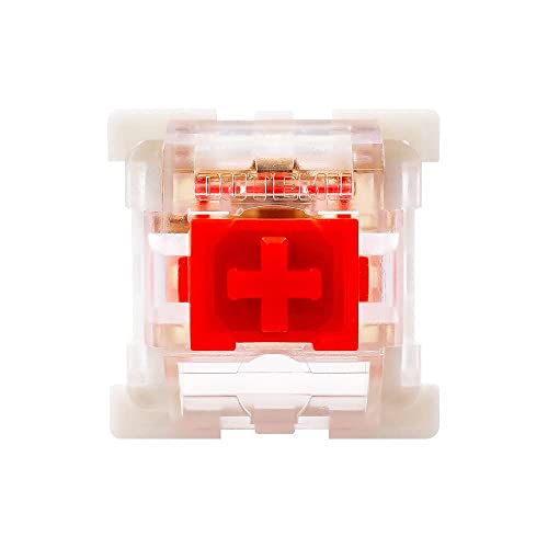 outemu Red Switches 20 Pack, 3 Pin 45gf Linear/RGB/Dustproof/RGB Key Switch - Cherry MX Equivalent DIY Replaceable Switches for Mechanical Keyboard 2