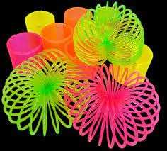 Shivsoft Kid Magic Spring Rainbow Bouncy Expandable Slinky Magic Toys Return Gift, Party Favours (Transparent, Pack of 12) 3