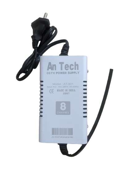 CP PLUS 2.4 MP Combo camera set with 8 Bullet, 8-Channel DVR 4 TB HDD, 8-Channel ANTECH SMPS, Cable roll, and BNC DC, HDMI 5