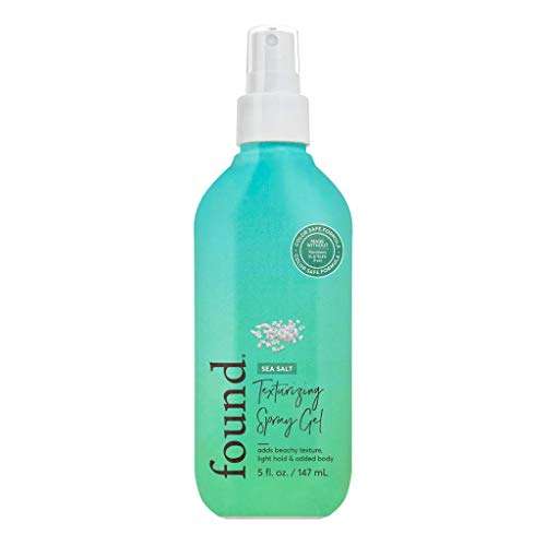 FOUND Haircare Sea Salt Texturizing Spray Gel, 5 oz. | Styling Treatment | Adds Beachy Texture, Light Hold, & Body 1