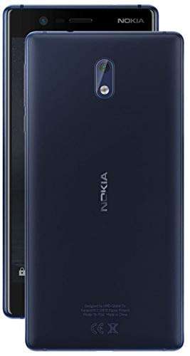 Nokia 3 16GB Android Single-SIM Factory Unlocked 4G/LTE Smartphone (Tempered Blue) - International Version (Renewed) 4