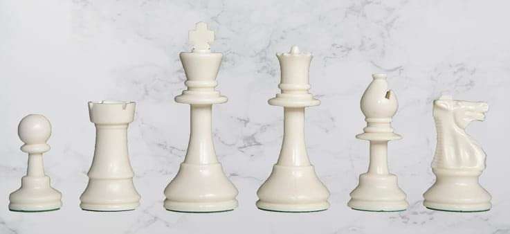 Hyper Sports Super Strong Solid Complete Set of 32 Plastic Chess Pieces, Chess Coins King Size 2.5 Inch - Big Size in Jar Box Packing 4