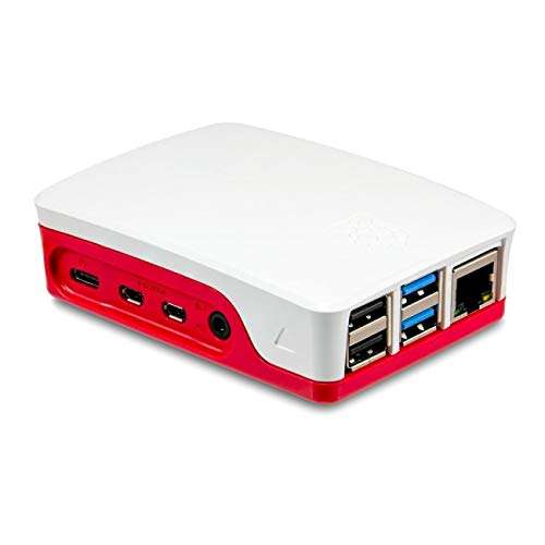 Robotbanao Plastic Pi Rpi3Case-Bg Raspberry Pi 3 Case, White And Red (U3-N6L4-Sytb) 1