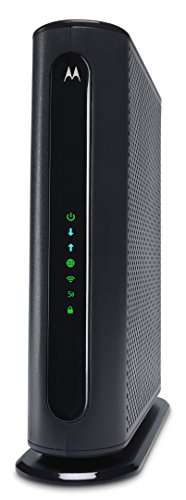 MOTOROLA MG7540 16x4 Cable Modem Plus AC1600 Dual Band Wi-Fi Gigabit Router with DFS, 686 Mbps Maximum DOCSIS 3.0 - Approved by Comcast Xfinity, Cox, Charter Spectrum, More 1