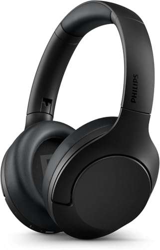 PHILIPS H8506 Over-Ear Wireless Headphones with Noise Canceling Pro (ANC) and Multipoint Bluetooth Connection, 60 Hours Playtime, (TAH8506BK/00),Black 1