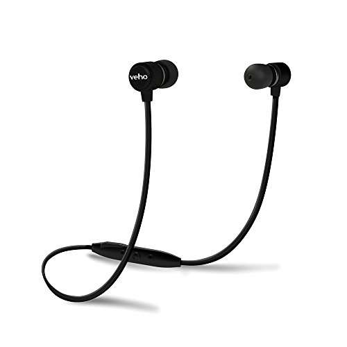 Veho ZB-2 in-Ear Premium Bluetooth Headphones with Built-in Microphone and Remote Control - Black (VEP-015-ZB2) 1
