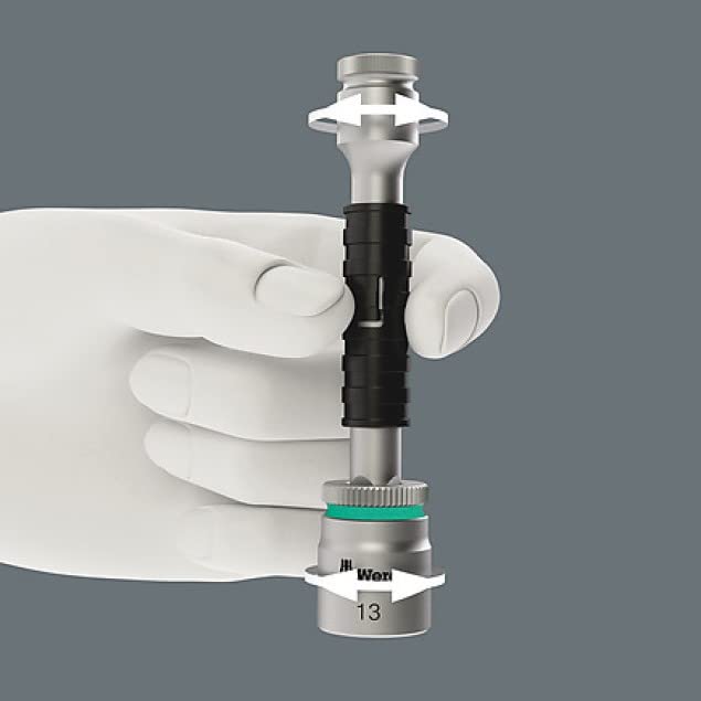 Wera 8796 LB Zyklop"flexible-lock" extension with free-turning sleeve, long, 3/8“ 5