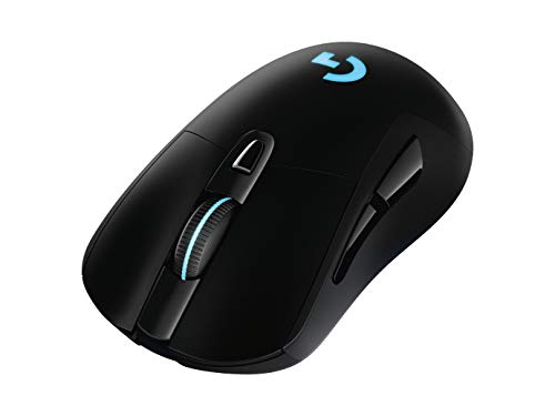 Logitech G703 Lightspeed Pro-Grade Wireless Gaming Mouse, 16,000 DPI, RGB, Adjustable Weights, 6 Programmable Buttons, On-Board Memory, Long Battery Life, PC/Mac - Black (German Packaging) 1