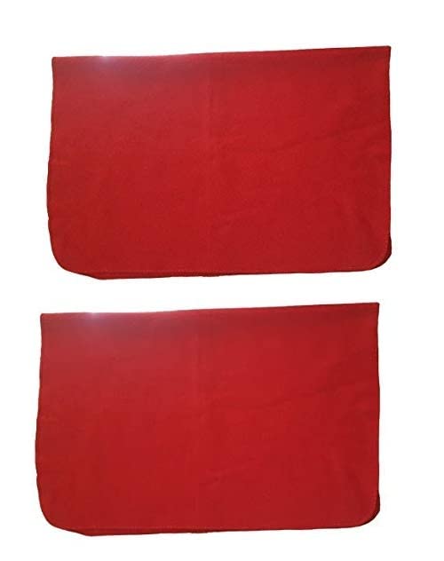 Anshraj Woolen Aasan in Red Colors Pooja Aasan for Chanting with Good Woolen Fabric (Set of 2) Sold by Garvita Puja Samagri (Red, 30 X 20 Inch) 1