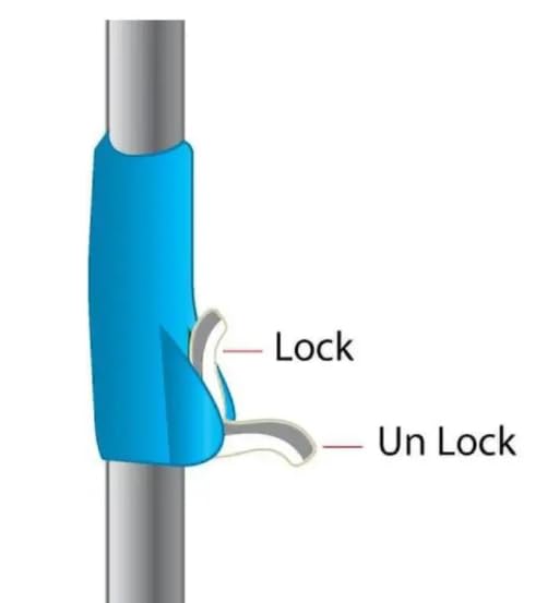 Spin Mop Extendable Handle/Stick Rod Only, Blue 5