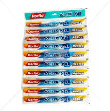 Rorito Jottek Gel Pen Refills Blue Ink, Jumbo Size, Smooth Writing, 30 Pieces Waterprof Ink Gel Writings 4