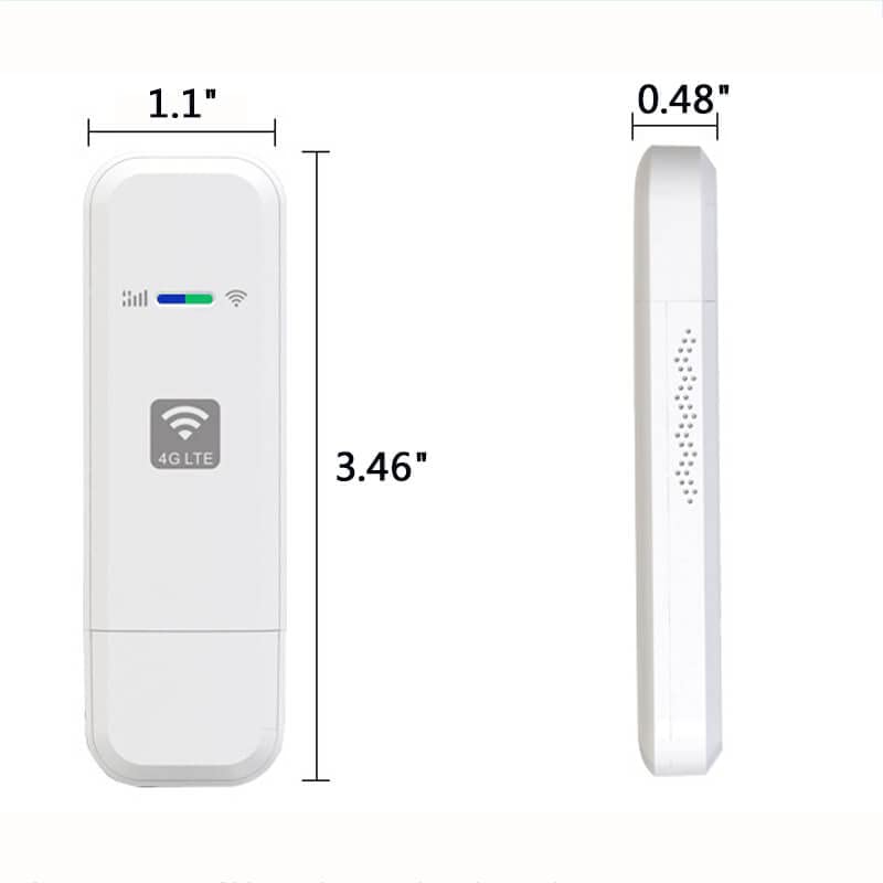 WiFi Modem Dongle,4G LTE USB WiFi Modem,WiFi Dongle Internet Hotspot Modem,Car WiFi Mini Wireless Router with SIM Card Slot for Desktop Laptop PC 3