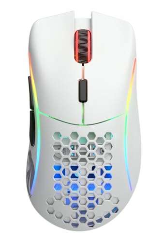 Glorious PC Gaming Race Model USB D Wireless Gaming Mouse - RGB 69g Lightweight Ergonomic Wireless Gaming Mouse (Matte White) 2