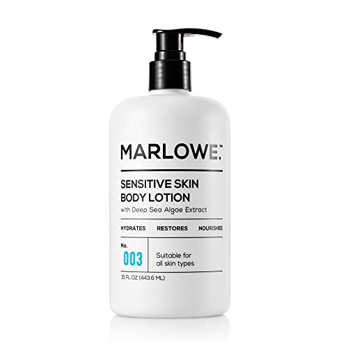 MARLOWE. No. 003 Sensitive Skin Body Lotion 15 oz | Moisturizing, Fragrance-Free, Natural Lotion for Dry Skin 1