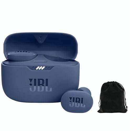 JBL Tune 130NC TWS True Wireless in-Ear Noise Cancelling Headphones - Blue - Bulk Packaging - Includes Pouch 1