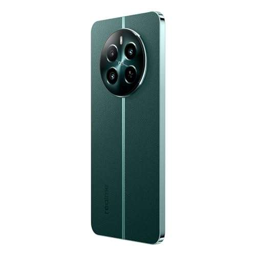 realme 12+ 5G Smartphone 8+256 GB Supports NFC, Dimensity 7050 5G Chipset, Sony LYT-600 OIS, 120 Hz AMOLED Display, Rain Resistant Smart Touch, Dual SIM Cards, Green (Without Adapter) 6