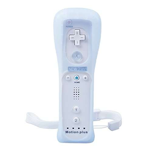SIBIONO - Wii remote motion plus controller (2 Packs) for Nintendo Wii&Wii U Video Game Gamepads. (White) 2