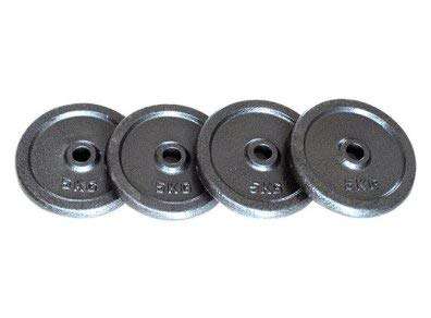 IRIS Fitness Standard 1 Inch / 25 mm Cast Iron Black Weight Disc Plates for Home, Gym, Fitness, Exercise, Workout, Fat Loss, Weight Lifting (5 kg x 4 Pcs) 2