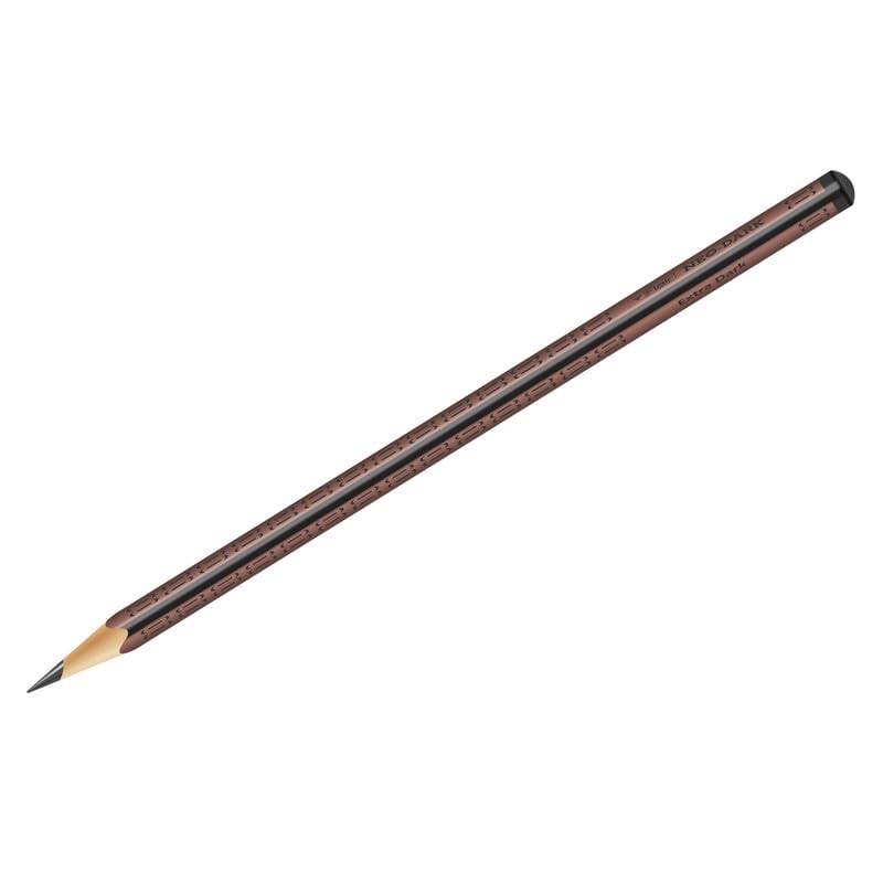 FLAIR Creative Series Neo-Dark 2B Extra Dark Graphite Triangular Pencil | Sharpener & Eraser Included in the Box | Pack Of 20 Pencils 4