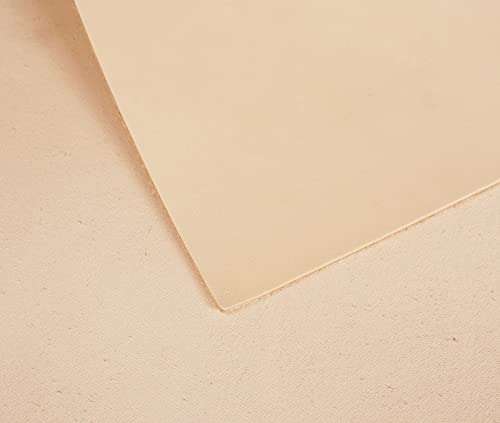 Vegetable Tanned Leather Sheets for Crafts (7-8oz | 3.0mm Thickness) Full Grain Tooling Leather Thick Cowhide Crafting Heavy Weight Leather (Natural-3.0mm,12"x12") 4