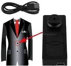 Spy Camera Mini Pocket Button Hidden Spy Video Camera with Motion Detection 1280x480p HD Recording (Black) (Gold) (Black) 4