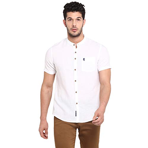 Red Tape Men's Solid Regular fit Casual Shirt (RHS0125_White L) 1
