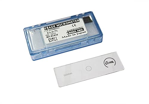 Glass slide calibration objective microscope Erma Stage Micrometer Horizontal Slide (1 mm 100 Division) 2