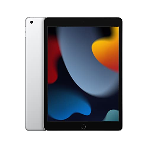 Apple iPad (9th Generation): with A13 Bionic chip, 10.2-inch Retina Display, 64GB, Wi-Fi, 12MP front/8MP Back Camera, Touch ID, All-Day Battery Life – Silver 1