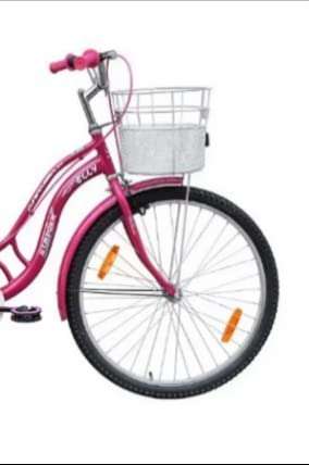 TATA City Bike for Women , Elly Design 2021 Model 26 INCHES Wheels with Stainless Steel Frame (Pink) 5