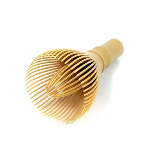 Japanese Tea Whisk Made of Resin, Non-breakable Dishwasher Compatible, Made in Japan, White Bamboo Color 5