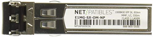 Netpatibles 1000-SX SFP LC AL MON CAPABLE 100% BROCADE COMPATIBLE E1MG-SX-OM-NP 1