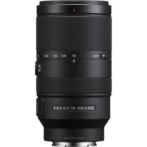 Sony E 70-350mm f/4.5-6.3 G OSS Lens SEL70350G, 64GB Memory Card, Filter Kit, Backpack, Card Reader, Flex Tripod, Memory Card Wallet, Cap Keeper, Cleaning Kit, Hand Strap 4