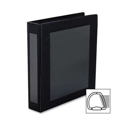Avery Products - Avery - Framed Presentation EZD Locking View Binder, 1-1/2amp;quot; Capacity, Black - Sold As 1 Each - Clean, elegant border on front panel perfectly frames and centers title page for a professional look. - Easily insert title page a 1
