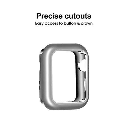 GRIPP® Protect Bumper Case for 44mm Smart Watch Strong Magnetic Absorption Frame Protective with Shock-Proof Ultra Slim & Soft Aluminium Metal Watch Series 1/2/3/4/5 with 360 Degree Protection Cover 4