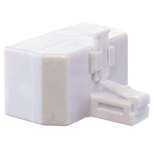 Phone Splitter 2 Line, 4-Pack Three Way Telephone Splitter, 1 to 3 RJ11 6P4C Telephone Jack Adapter Converter 4