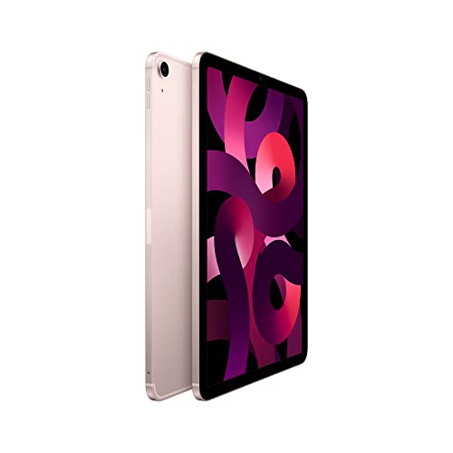Apple iPad Air (5th Generation): with M1 chip, 10.9-inch Liquid Retina Display, 256GB, Wi-Fi 6 + 5G Cellular, 12MP front/12MP Back Camera, Touch ID, All-Day Battery Life – Pink 2