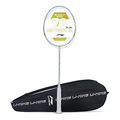 Lining Airforce 77 G2 Badminton Racquet, Green, Turquoise with Free Cover 1