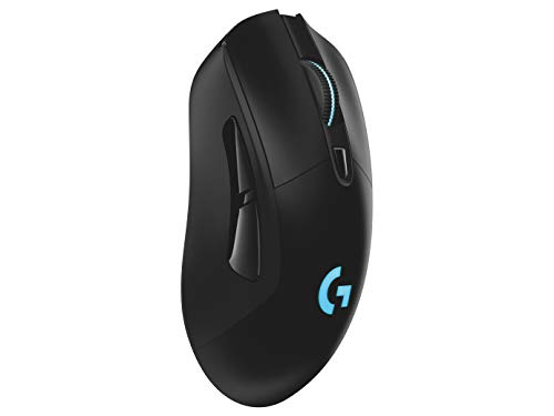 Logitech G703 Lightspeed Pro-Grade Wireless Gaming Mouse, 16,000 DPI, RGB, Adjustable Weights, 6 Programmable Buttons, On-Board Memory, Long Battery Life, PC/Mac - Black (German Packaging) 2