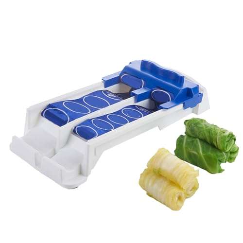 Yuehuam Dolmer Roller Machine, Sushi Roller Vegetable Meat Rolling Tool for Beginners and Children Stuffed Grape & Cabbage Leaves, Kitchen Diy Dolma Roller Sushi Maker 1