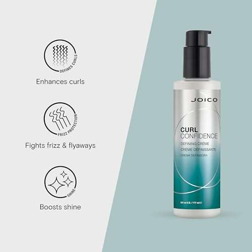 Joico Curl Confidence Defining Crème | For Curly Hair | Reduce Frizz | Define Textures | Boost Shine & Brilliance | Gluten & Paraben Free | 6 Fl Oz 3