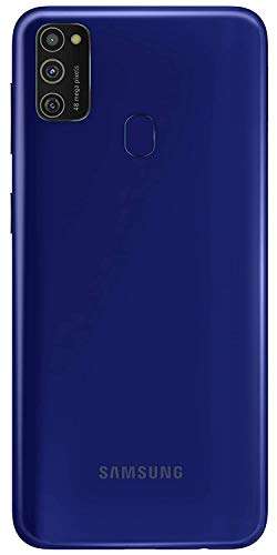 SAMSUNG Galaxy M21 (SM-M215F/DSN) Dual SIM 64GB, 6.4”, Factory Unlocked GSM, International Version - No Warranty - Blue + (64GB SD Bundle) 2