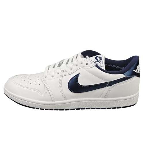 NIKE Jordan Men's 1 Low 85 White/Navy-White (FB9933 141) - 8 5