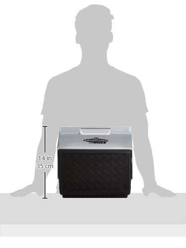 Igloo Playmate 13-Inch Black Ice Chest, Molded-In Handle, Tent-Shaped Lid with Side Button Release 6