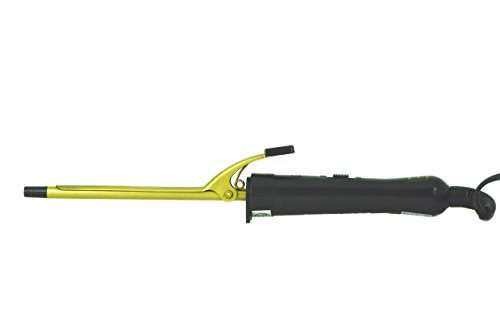 Hot and Hotter Gold Ceramic Curling Iron 1/4'' Barrel Size … 1