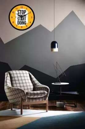 KM2 Plastic Analog Wall Clock for Home for Office for Living Room Decorative Wall Clock 5